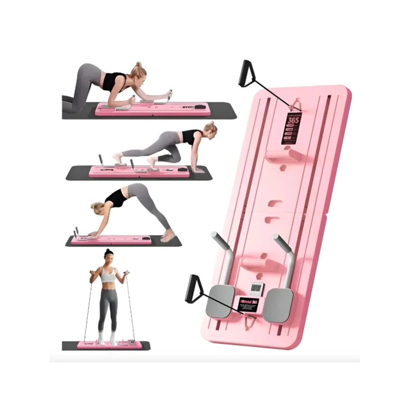 TABLA DE PILATES SET DE PILATES REFORMER MULTIUSOS COLOR ROSADO - 1