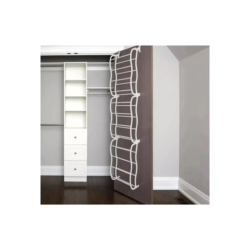 ZAPATERO COLGANTE 36 PARES BLANCO ORGANIZADOR DE ZAPATOS PUERTA - 5