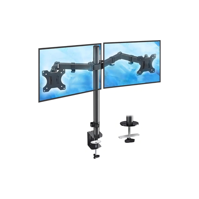 SOPORTE DE ESCRITORIO PARA DOBLE MONITOR 15 A 33 PULGADAS BW-02 - 1