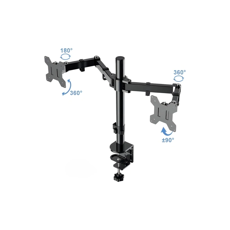 SOPORTE DE ESCRITORIO PARA DOBLE MONITOR 15 A 33 PULGADAS BW-02 - 4