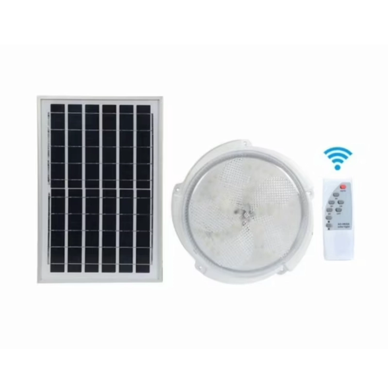 FOCO SOLAR LED SUBURBANO REDONDO 800W IP67 CON PANEL SOLAR - 1