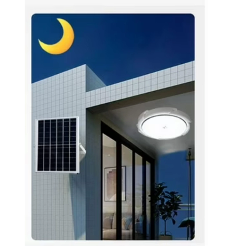 FOCO SOLAR LED SUBURBANO REDONDO 800W IP67 CON PANEL SOLAR - 3