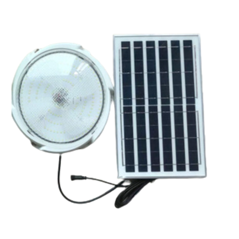 FOCO SOLAR LED SUBURBANO REDONDO IP67 CON PANEL SOLAR - 1
