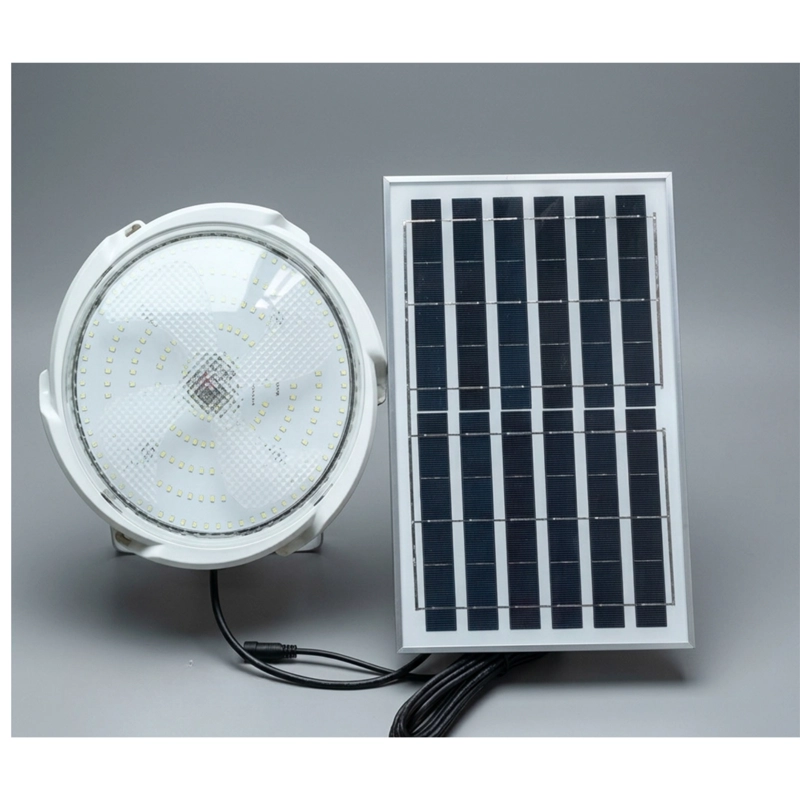 FOCO SOLAR LED SUBURBANO REDONDO IP67 CON PANEL SOLAR - 2