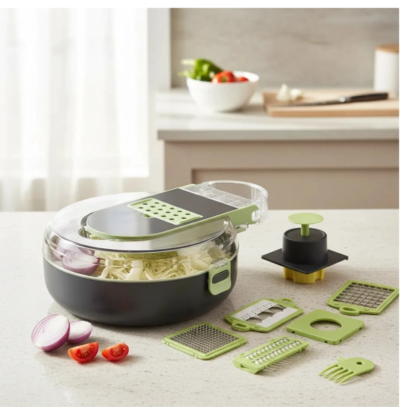 CORTADOR DE VERDURAS MULTIFUNCIONAL 9 EN 1 PICADOR MANDOLINA - 5