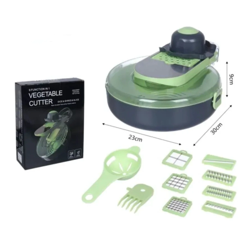 CORTADOR DE VERDURAS MULTIFUNCIONAL 9 EN 1 PICADOR MANDOLINA - 6