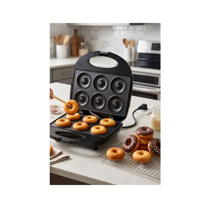 CLICK VENTAS MAQUINA PARA HACER DONAS 6 CAVIDADES 750W ELE CTRICA IRM
