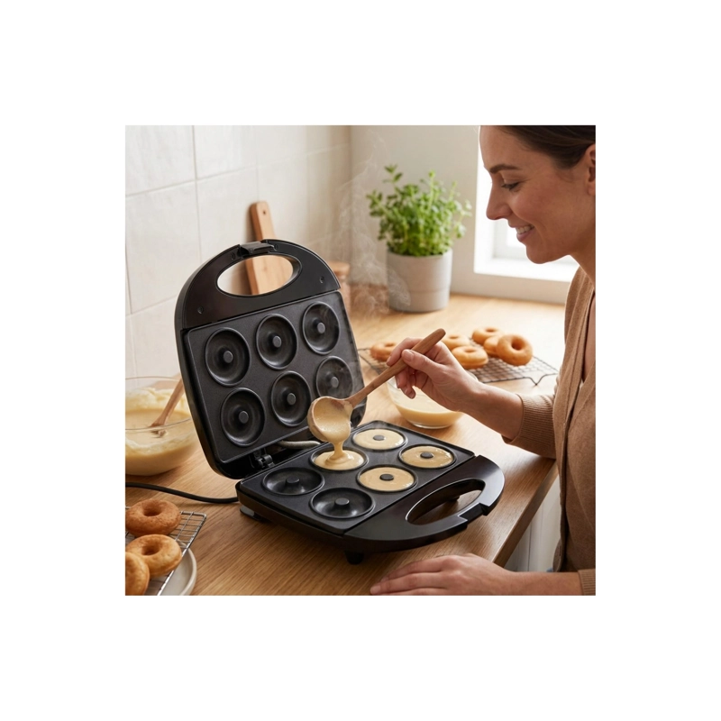 MAQUINA PARA HACER DONAS 6 CAVIDADES 750W ELE CTRICA IRM - 5