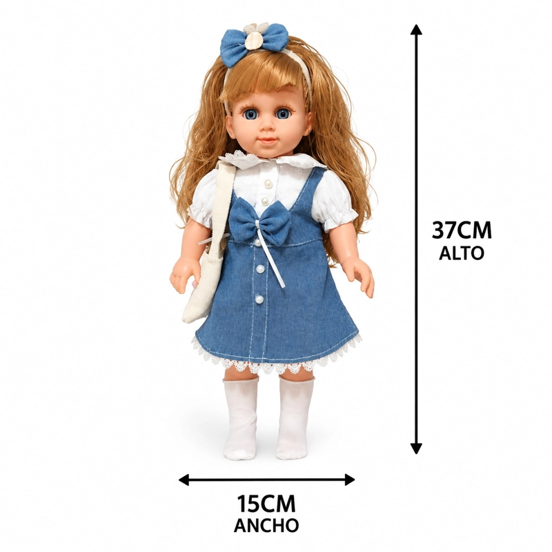 MUÑECA INTERACTIVA CUFAN 37 CM CON SONIDO - 4