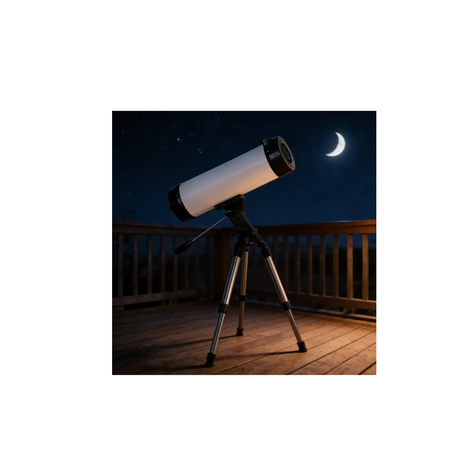 TELESCOPIO ASTRONOMICO REFLECTOR EYEBRE 500114AZ 114MM CON TRIPODE - 1