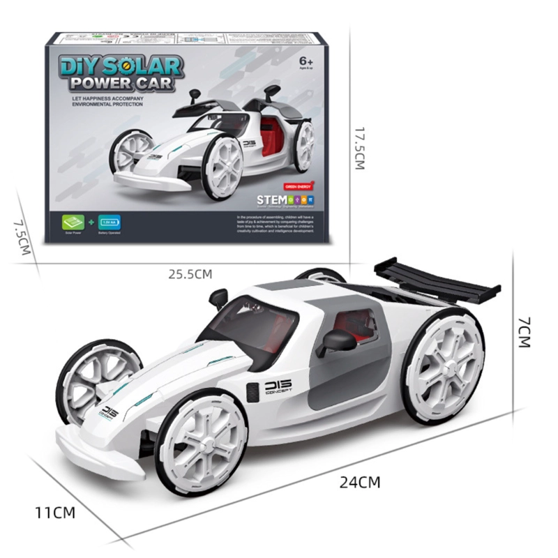 JUGUETE ARMABLE SOLAR AUTO DEPORTIVO KIT DE CONSTRUCCION - 6