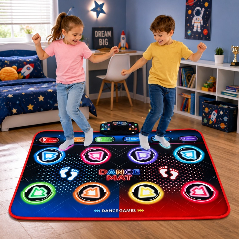 MANTA DE BAILE INTERACTIVA CON BLUETOOTH PARA NIÑOS - 120X92CM - 2