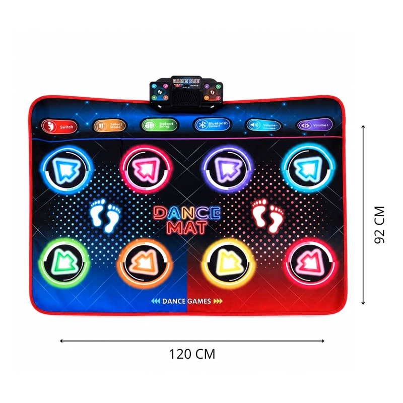 MANTA DE BAILE INTERACTIVA CON BLUETOOTH PARA NIÑOS - 120X92CM - 3