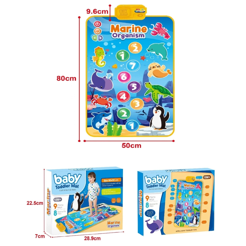 ALFOMBRA MUSICAL DEL MUNDO MARINO PARA BEBE S 100X60 - 2