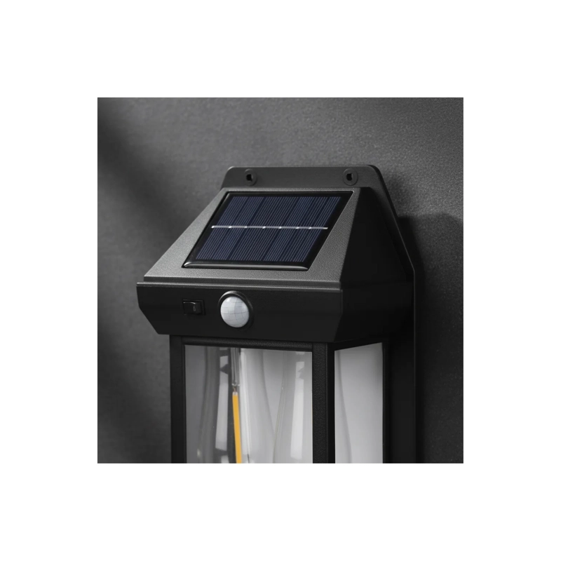 PACK 4 APLIQUES FOCOS SOLARES 2 EN 1 ESTACA Y PARED CON SENSOR DE MOVIMIENTO Y LUZ CALIDA - 3