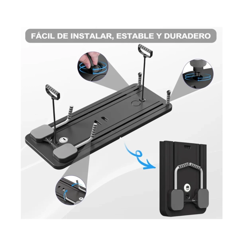TABLA DE PILATES SET DE PILATES REFORMER MULTIUSOS COLOR NEGRO - 3