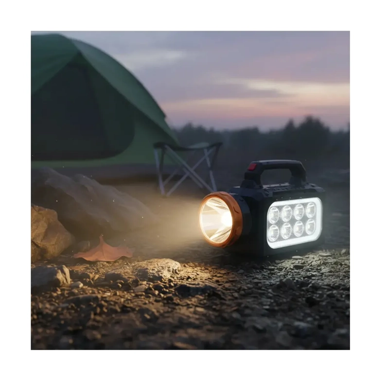 LINTERNA LED RECARGABLE SOLAR PORTATIL  - MULTIUSO CAMPING Y EMERGENCIA - 1