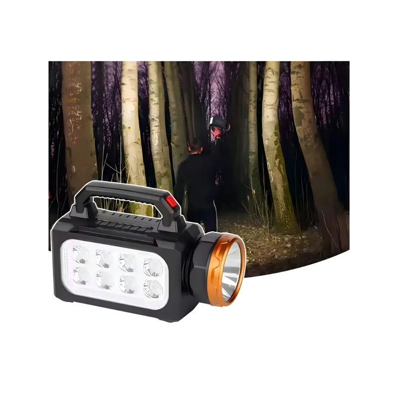 LINTERNA LED RECARGABLE SOLAR PORTATIL  - MULTIUSO CAMPING Y EMERGENCIA - 4