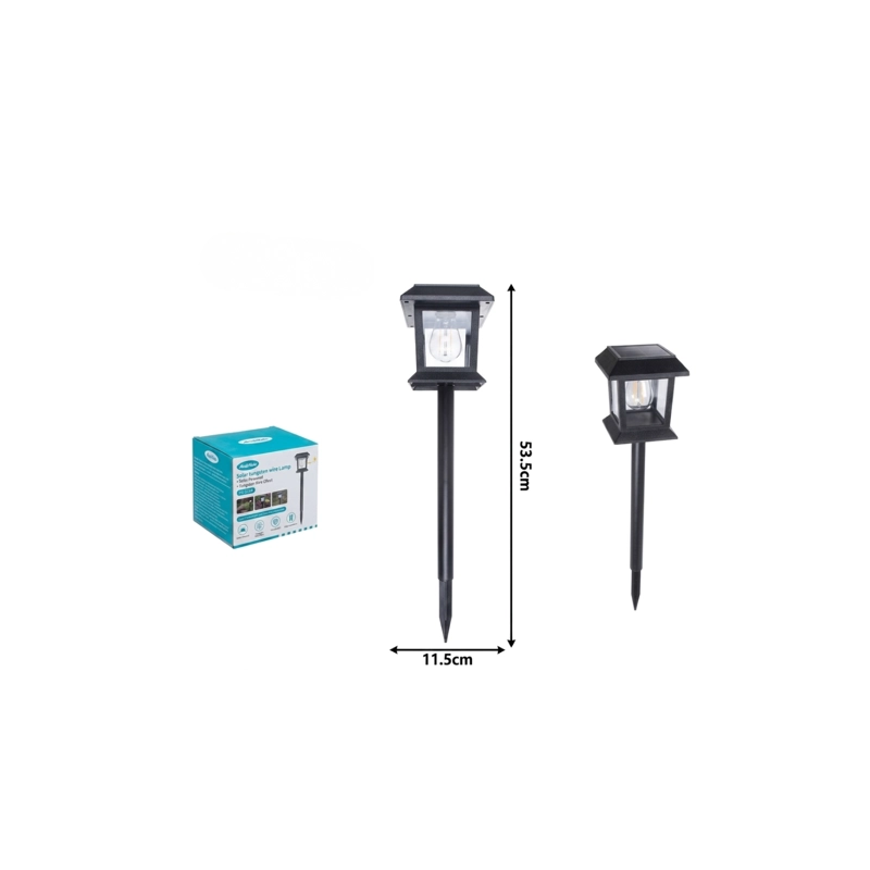 PACK 3 LAMPARAS SOLARES DE JARDIN ESTACA LUZ CALIDA - 6