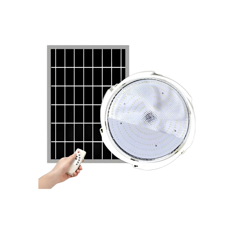 FOCO SOLAR LED EXTERIOR 500W IP67 CON PANEL SOLAR Y CONTROL REMOTO - 1