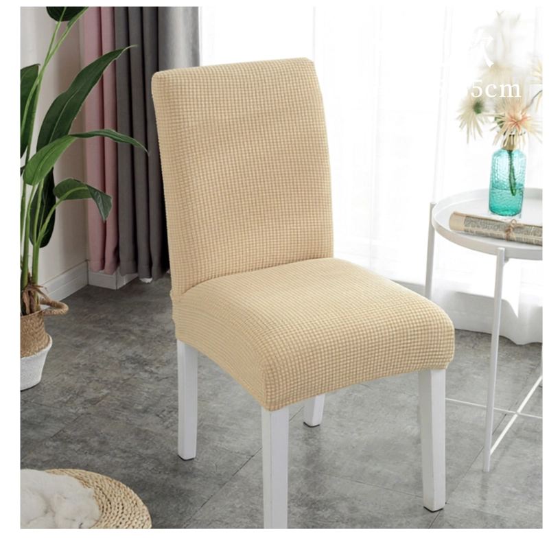 PACK X4 DE FUNDAS PARA SILLA ELASTICA AJUSTABLE TEXTURIZADA - BEIGE - 4