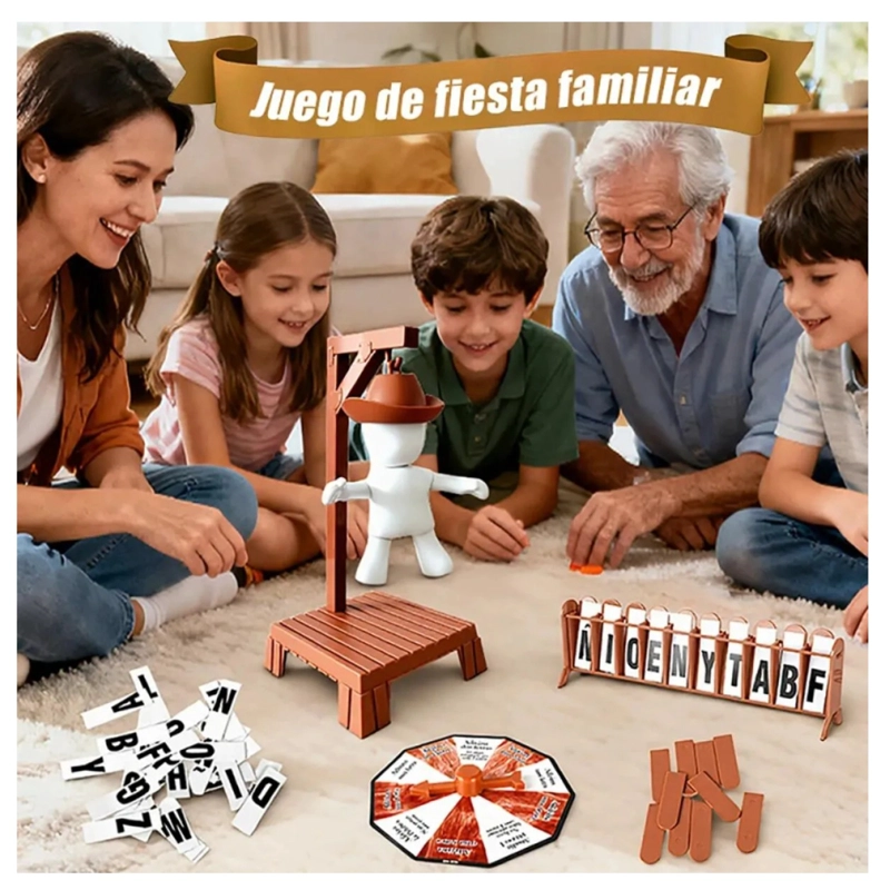 JUEGO DE MESA AHORCADO MAGNE TICO - ADIVINA LA PALABRA - 6