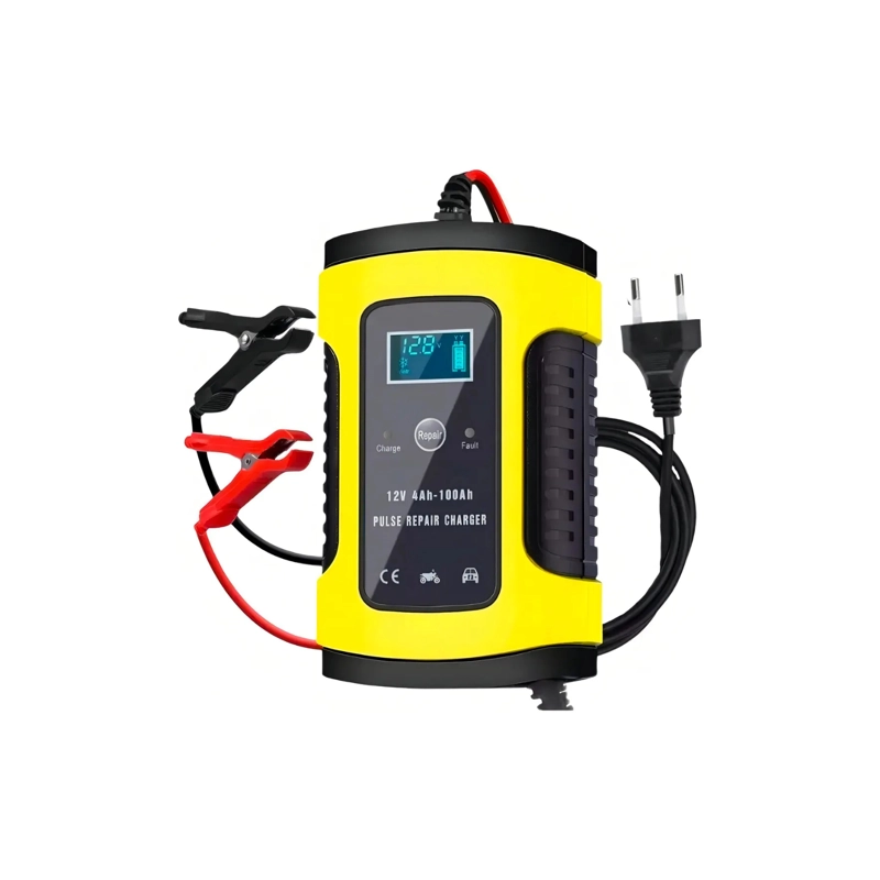 CARGADOR AUTO INTELIGENTE BATERIA 12V DE AUTO PORTATIL - 1