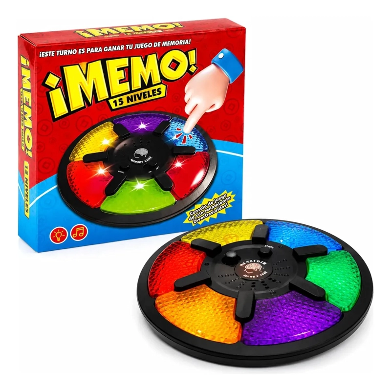 JUEGO DE MEMORIA CON LUCES Y SONIDOS 15 NIVELES - 1