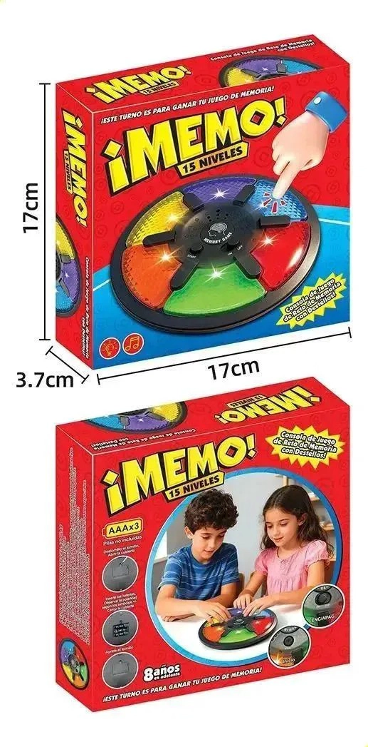 JUEGO DE MEMORIA CON LUCES Y SONIDOS 15 NIVELES - 3