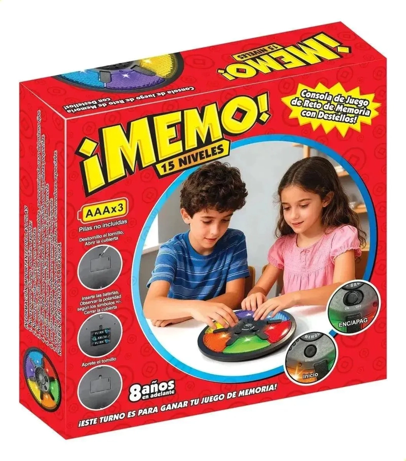 JUEGO DE MEMORIA CON LUCES Y SONIDOS 15 NIVELES - 5
