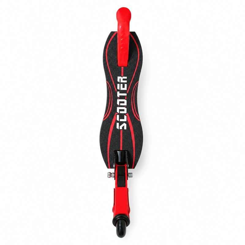 SCOOTER INFANTIL AJUSTABLE Y PLEGABLE RUEDAS GRANDES DE PU - ROJO - 5