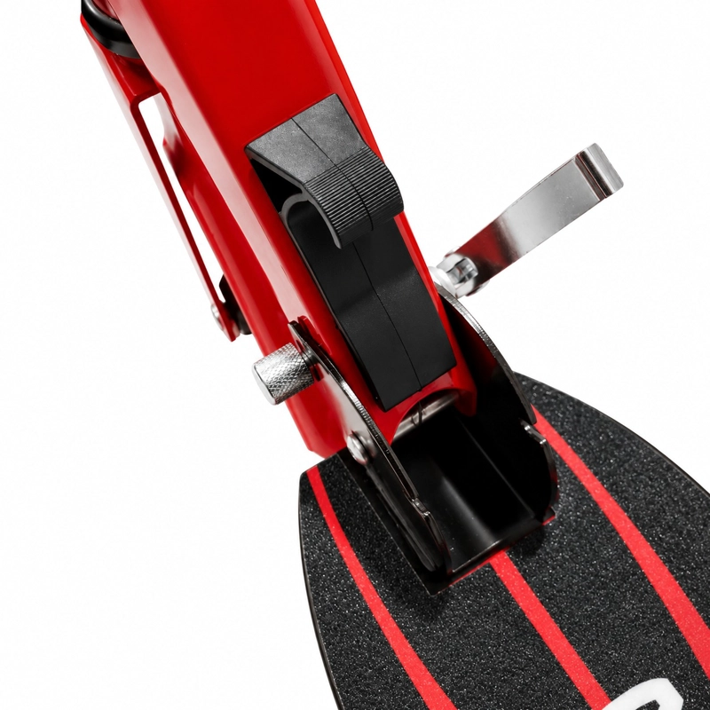 SCOOTER INFANTIL AJUSTABLE Y PLEGABLE RUEDAS GRANDES DE PU - ROJO - 6