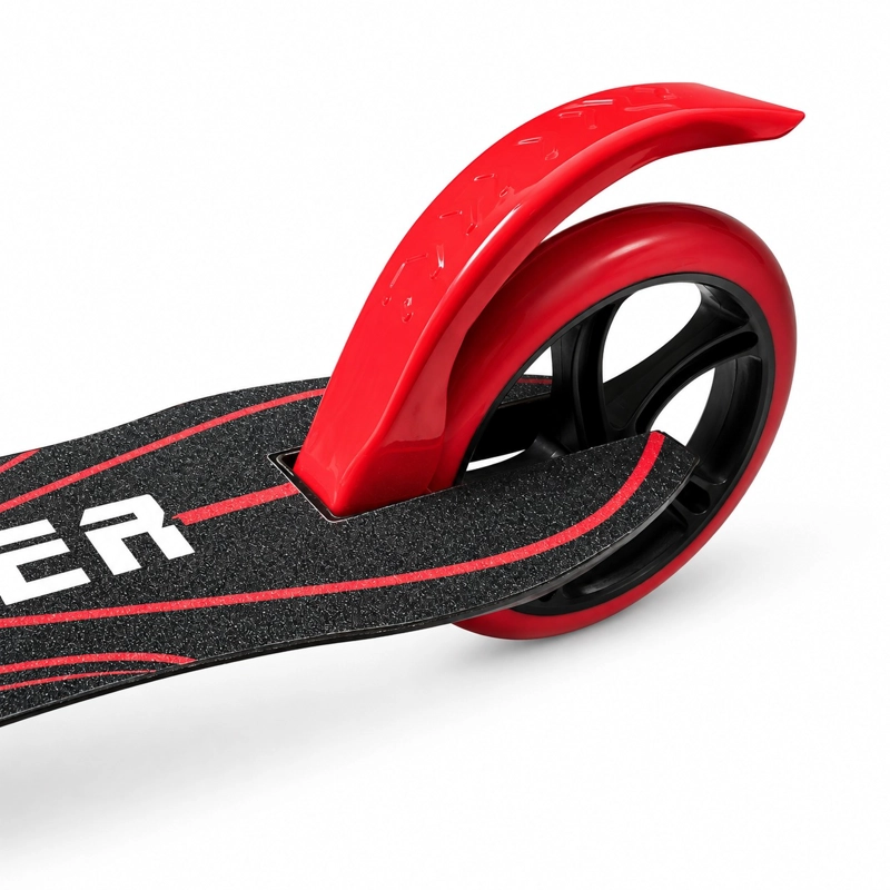SCOOTER INFANTIL AJUSTABLE Y PLEGABLE RUEDAS GRANDES DE PU - ROJO - 7