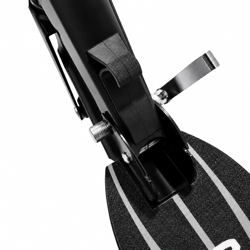 SCOOTER INFANTIL AJUSTABLE Y PLEGABLE RUEDAS GRANDES DE PU - NEGRO - 6