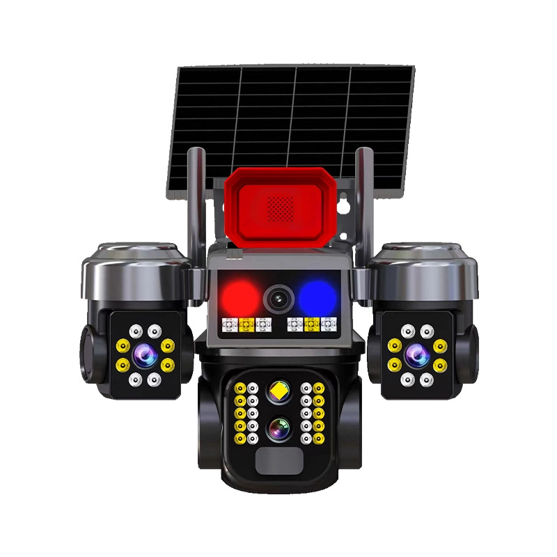 CAMARA DE SEGURIDAD SOLAR 12MP 4G 3 LENTES PTZ V380 PRO - 1