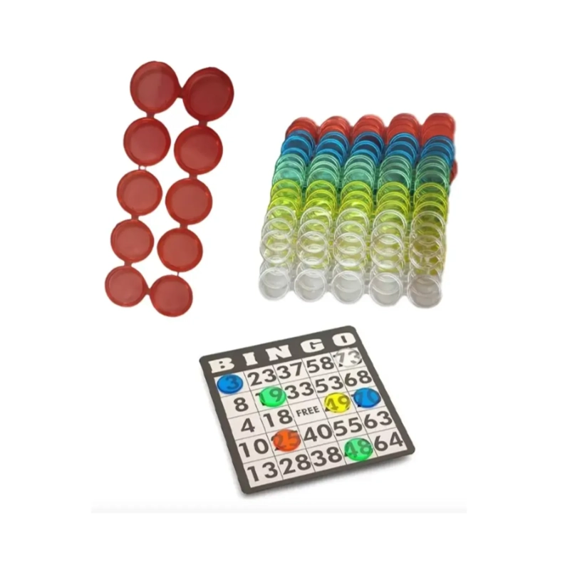 BINGO PROFESIONAL SET COMPLETO CON TOMBOLA METALICA Y 18 CARTONES - 2