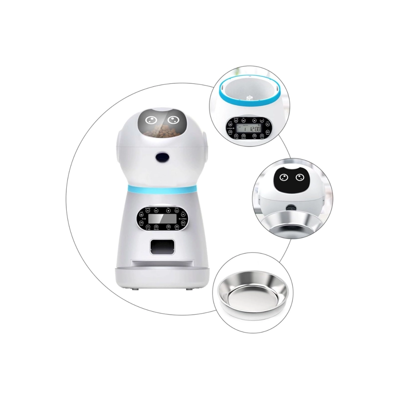 ROBOT ALIMENTADOR AUTOMATICO PARA MASCOTAS DISPENSADOR - 2
