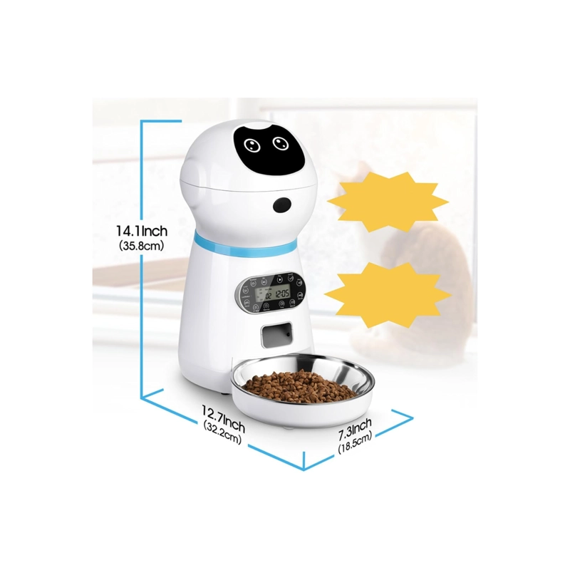 ROBOT ALIMENTADOR AUTOMATICO PARA MASCOTAS DISPENSADOR - 5
