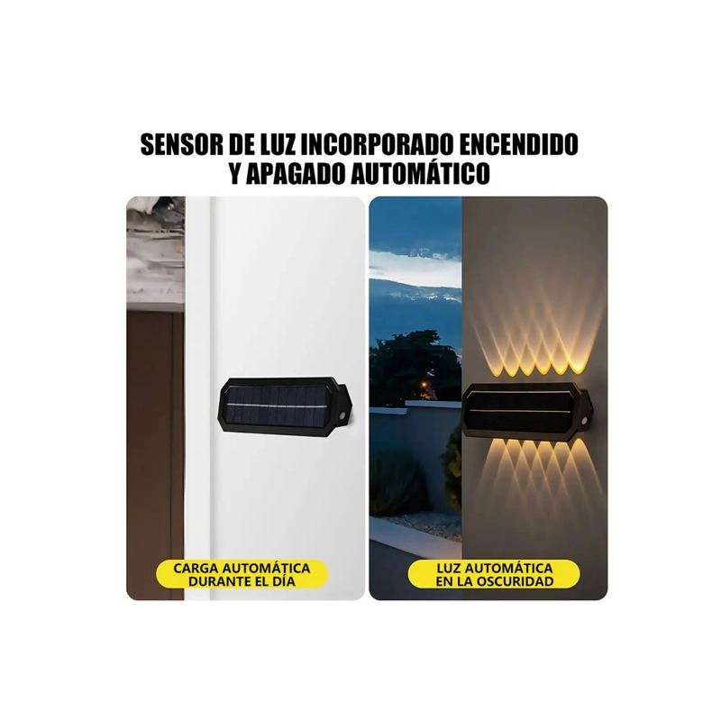 FOCO SOLAR LED DE 5 LEDS PARA ESCALONES Y MUROS - IP65 EXTERIOR - 4