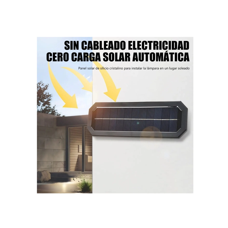FOCO SOLAR LED DE 5 LEDS PARA ESCALONES Y MUROS - IP65 EXTERIOR - 5