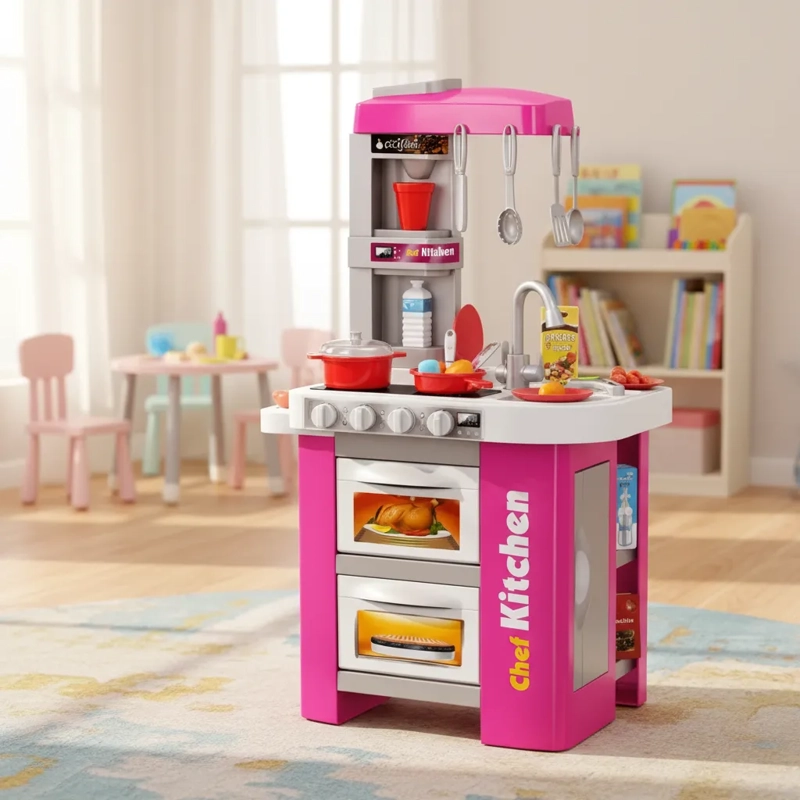 COCINA DE JUGUETE MODERN KITCHEN CON LUZ, SONIDO 49PCS - 2