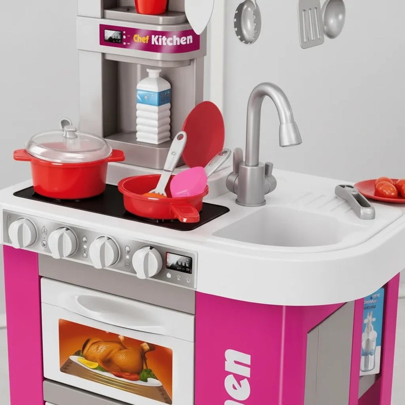 COCINA DE JUGUETE MODERN KITCHEN CON LUZ, SONIDO 49PCS - 4
