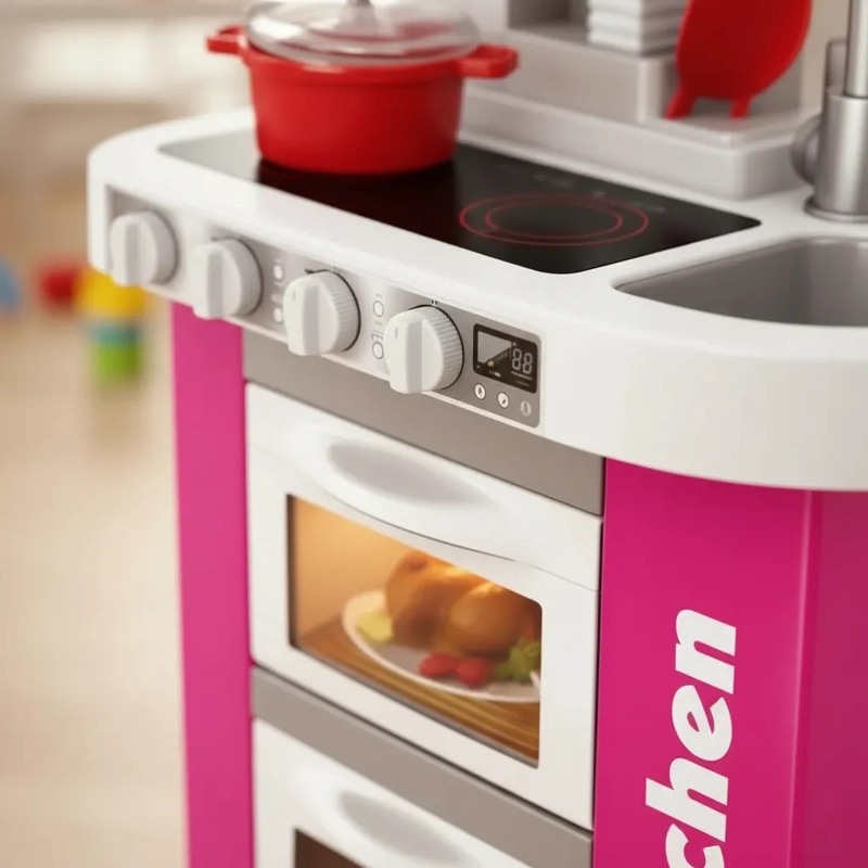 COCINA DE JUGUETE MODERN KITCHEN CON LUZ, SONIDO 49PCS - 6