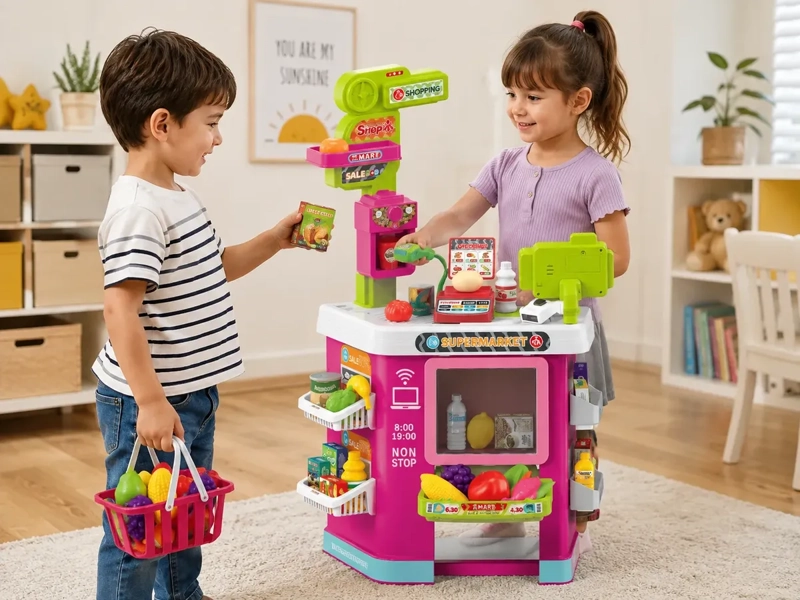 SET SUPERMERCADO INFANTIL INTERACTIVO 67 PIEZAS LUZ Y SONIDO - 2