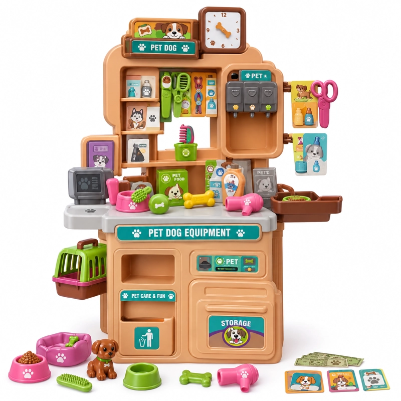 ESTACION DE PELUQUERIA CANINA DE JUGUETE PARA NIÑOS - 6