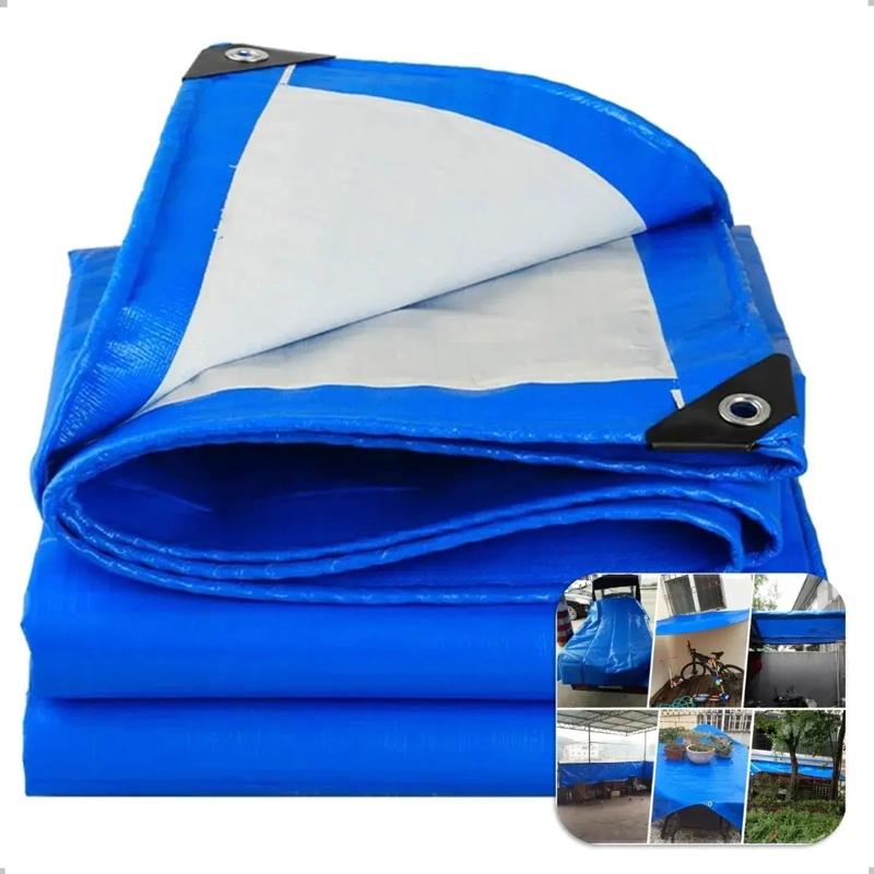 LONA CARPA MULTIUSO IMPERMEABLE DE 8X12 METROS AZUL - 6