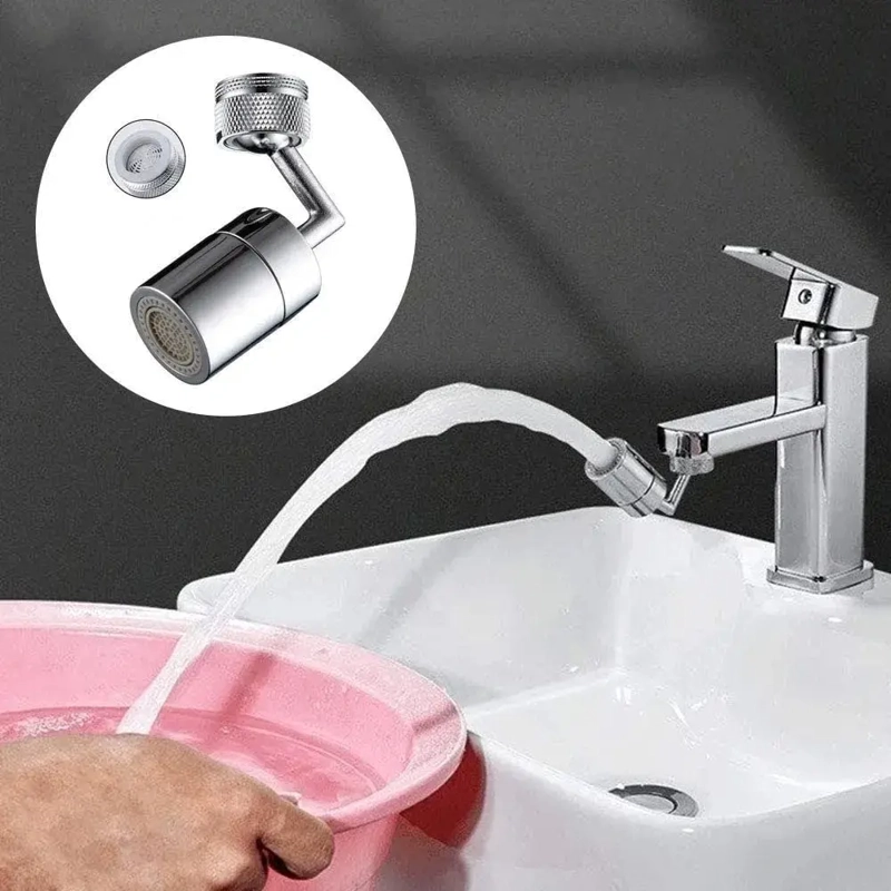 EXTENSOR DE GRIFO GIRATORIO 1080° AIREADOR AHORRADOR DE AGUA CON FILTRO - 3