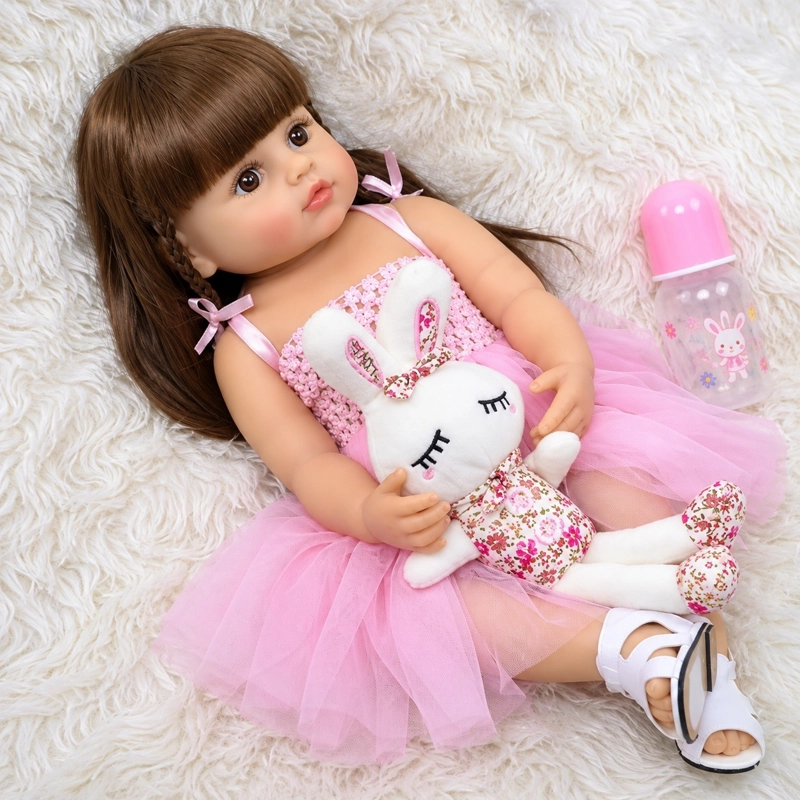 MUÑECA BEBE  REBORN REALISTA EN VINILO TERMOPLASTICO 50CM - 5