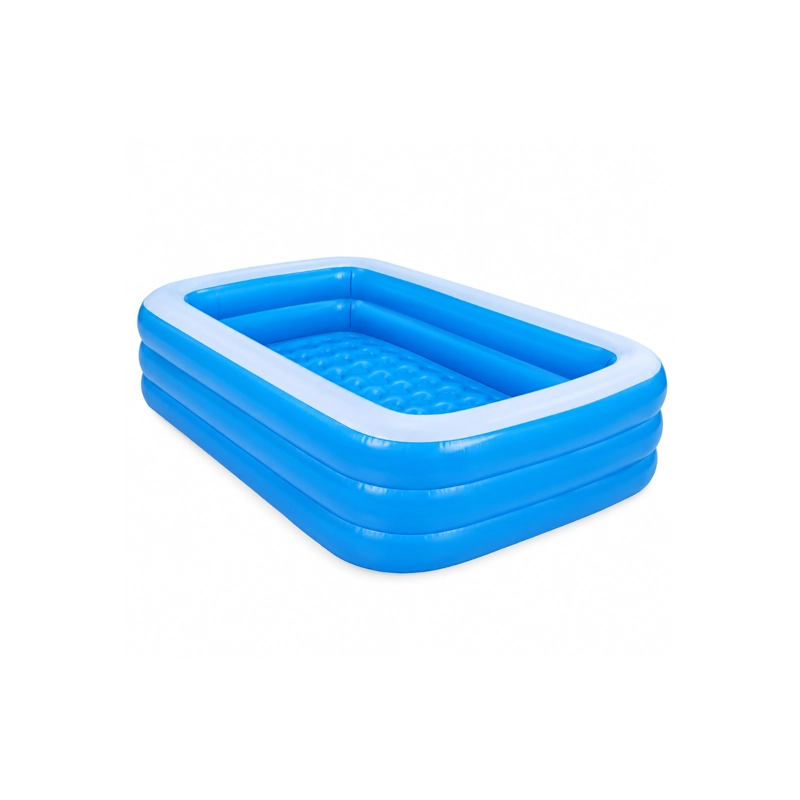PISCINA INFLABLE NIÑOS FAMILIA POOL RECTANGULAR 180CM  AZUL - 2