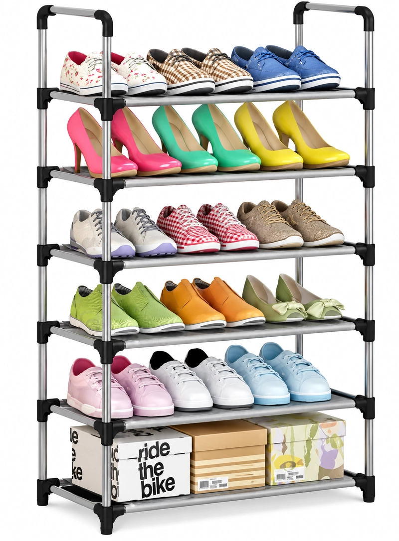 ZAPATERO ORGANIZADOR MODULAR DE 6 NIVELES - ESTANTERIA DESARMABLE DE GRAN CAPACIDAD - 1